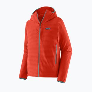 Giacca softshell da uomo Patagonia R1 TechFace Hoody hot ember