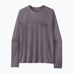 Longsleeve da uomo Patagonia Cap Cool Trail Stratapeaks may grey