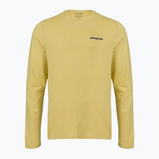 Longsleeve da uomo Patagonia Cap Cool Daily Boardshort Logo LS limestone yellow - Light Limestone yellow x-dye