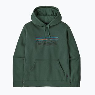Felpa da uomo Patagonia P-6 Logo Uprisal Hoody p-6 outline: canopy green
