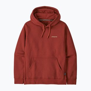 Felpa da uomo Patagonia Boardshort Logo Uprisal Hoody Rusty Red
