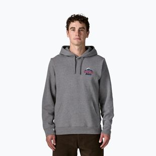 Felpa da uomo Patagonia Great Waves Uprisal Hoody gravel heather