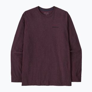 Longsleeve da uomo Patagonia P-6 Logo Responsibili berry fig