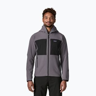 Felpa da trekking uomo Patagonia R2 TechFace Hoody may grey
