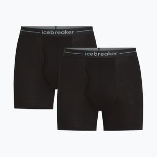 Boxer termici da uomo Icebreaker Merino 150 Anatomica Boxers wFly 2 Pack black