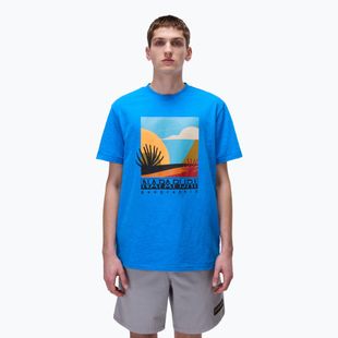 Maglietta Napapijri S-Arbia blu francese B2W da uomo