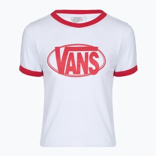 T-shirt donna Vans Center Chest Ringer Tee white