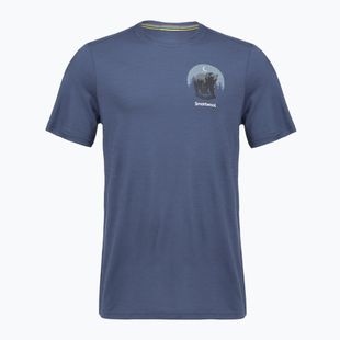 Maglietta da uomo Smartwool Lunar Bear Active SS Graphic Tee nightfall blue