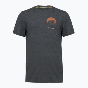 Maglietta da uomo Smartwool Lunar Bear Active SS Graphic Tee charcoal heather