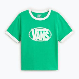 T-shirt da donna Vans Center Chest Ringer Tee vivid verdant