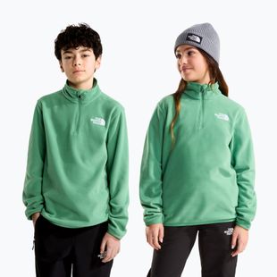 Pile felpato bambino The North Face Teen Glacier 1/4 Zip dimmed algae