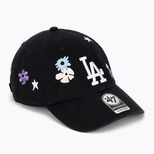 47 Brand MLB Los Angeles Dodgers Flora CLEAN UP berretto da baseball nero
