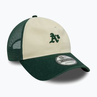 Cappello da baseball New Era 9Twenty Trucker Oakland Athletics beige chiaro