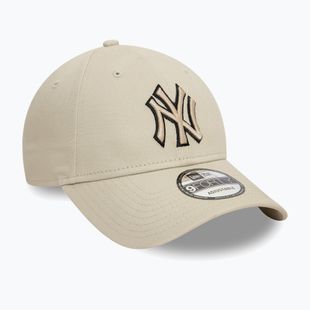Cappello da baseball New Era Team Outline 9Forty New York Yankees beige chiaro