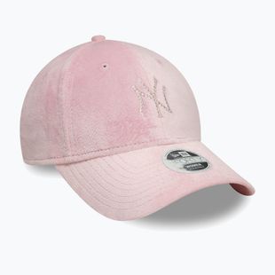 Berretto da baseball New Era Diamante Velour 9Forty New York Yankees rosa scuro da donna