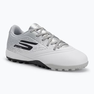 SKECHERS Razor 1.5 Youth Jr TF bianco/argento scarpe da calcio per bambini