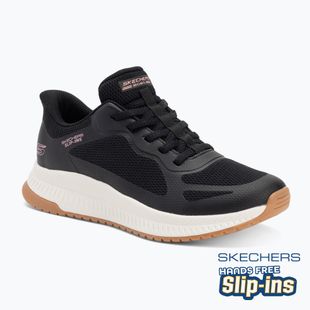 Scarpe da donna SKECHERS Bobs Squad 4 Staple Look nero