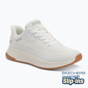 SKECHERS scarpe da donna Bobs Squad 4 Staple Look bianco