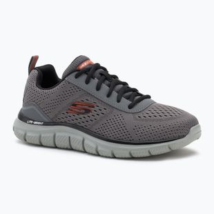 Scarpe da uomo Skechers Track Leshur carbone/arancione