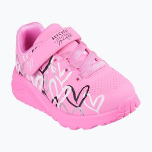 Scarpe bambini SKECHERS Uno Lite Love Levitate hot pink/multi