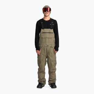Pantaloni da snowboard uomo Volcom Roan Bib Overall military
