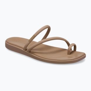 Ciabatte da donna Crocs Miami Toe Loop Sandal milk chocolate