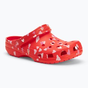 Zoccolo Crocs Classic Valentines Day rosso ciliegia