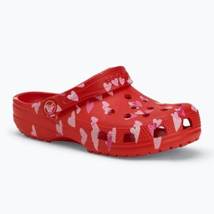 Zoccolo Crocs Classic Valentines Day per bambini rosso ciliegia