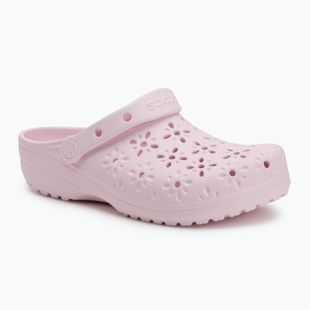 Crocs Classic Floral Cutout Clog rosa latte