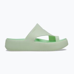 Infradito donna Crocs Getaway Platform Toe Loop jade tint
