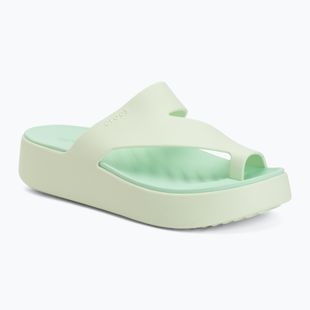 Infradito donna Crocs Getaway Platform Toe Loop jade tint
