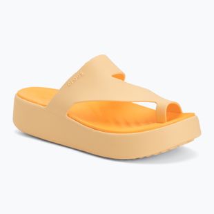 Infradito donna Crocs Getaway Platform Toe Loop golden hour