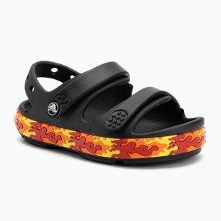 Crocs Crocband Cruiser Flames nero, sandali per bambini