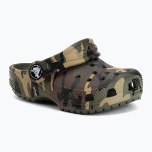 Ciabatte per bambini Crocs Classic Camouflage Toddler army green/multi
