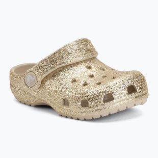 Ciabatte per bambini Crocs Classic Chunky Glitter 211940 sandstone