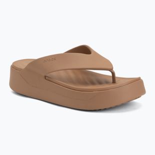 Infradito da donna Crocs Gateway Platform milk chocolate