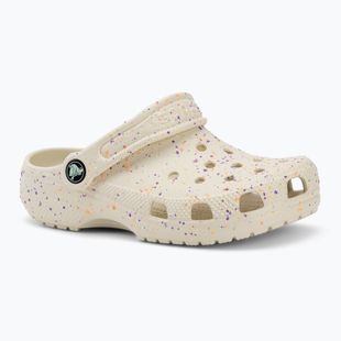 Ciabatte per bambini Crocs Classic Glow Paint Splatter summit white/multi