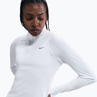 Felpa running donna Nike Tempo Dri-Fit 1/4 Zip white