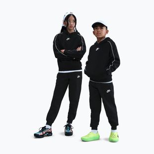 Tuta da bambino Nike Sportswear Club Fleece Hooded black/black/white/white