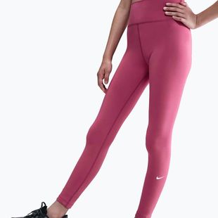 Leggings bambini Nike One Dri-Fit High-Waisted sweet beet/white