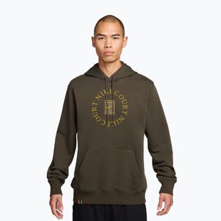 Felpa da tennis da uomo Nike Court Dri-Fit Heritage French Terry Hoodie dark hazel/saffron quartz