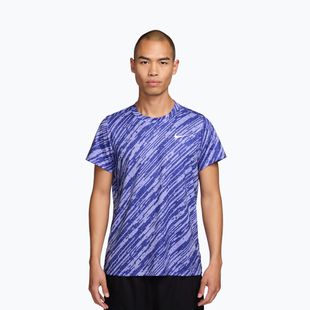 Maglia da tennis uomo Nike Court Dri-Fit Victory Print lapis blue/white