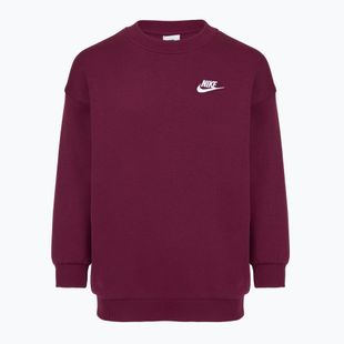 Felpa per bambini Nike Sportswear Club Fleece burgundy/white