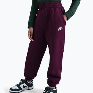 Pantaloni per bambini Nike Sportswear Club Fleece burgundy/burgundy/white