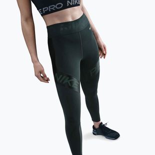 Leggings sportivi da donna Nike Pro Sculpt High-Waisted 7/8 seaweed/vintage green/white