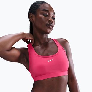 Reggiseno sportivo Nike Swoosh Light Support rush pink/white