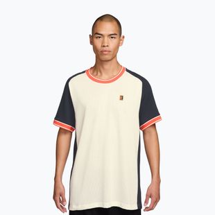 Maglia da tennis uomo Nike Court Heritage sail/dark obsidian