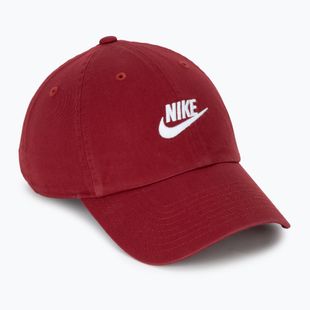 Cappellino con visiera Nike Club Unstructured Futura Wash team crimson/white