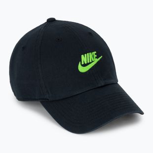 Berretto con visiera Nike Club Unstructured Futura Wash black/mean green