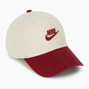 Cappellino con visiera Nike Club Unstructured Futura Wash light khaki/team crimson/team crimson